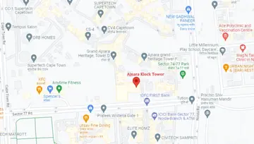 Location of Ajnara Klock Tower - Image 50227