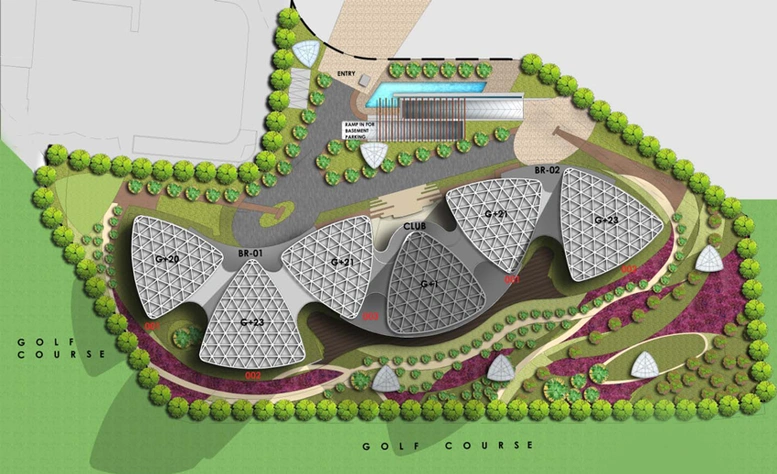 Master Plan of Jaypee Boomerang Residences in Sector 128, Noida - Image 50283