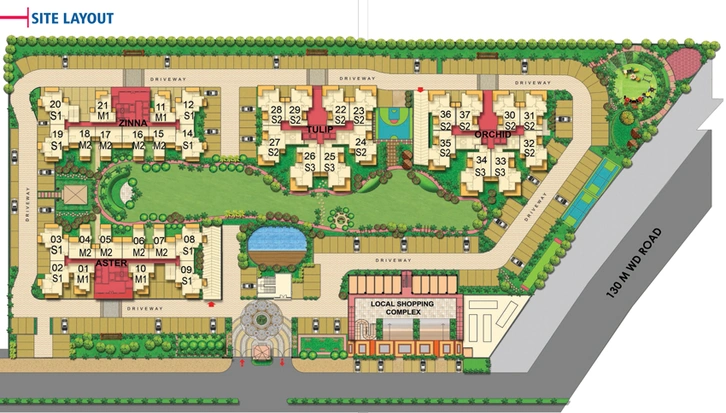 Master Plan of SKA Metro Ville in Eta II, Greater Noida - Image 53515