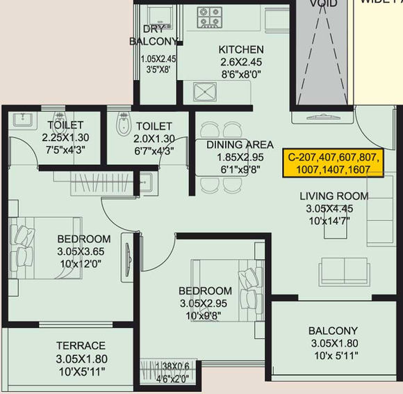 2 BHK Flat in Vighnaharta Life Canvas in Mamurdi, Pune - Image 432909
