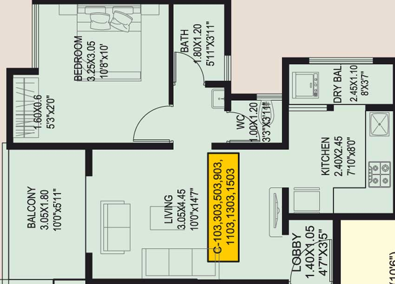 1 BHK Flat in Vighnaharta Life Canvas in Mamurdi, Pune - Image 432908