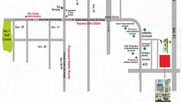Location of 99 Homez Aangan Vatika - Image 53716