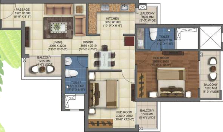 2 BHK Flat in Mahagun Mywoods Phase 1 in Sector 16 C, Greater Noida - Image 666658