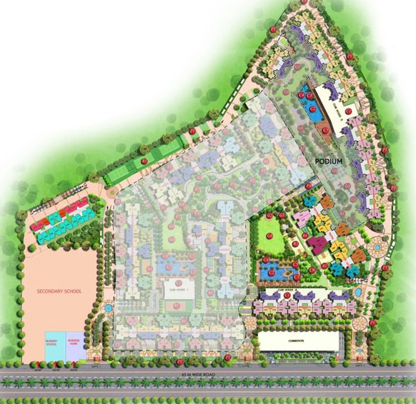 Master Plan of Mahagun Mywoods Phase 1 in Sector 16 C, Greater Noida - Image 94155