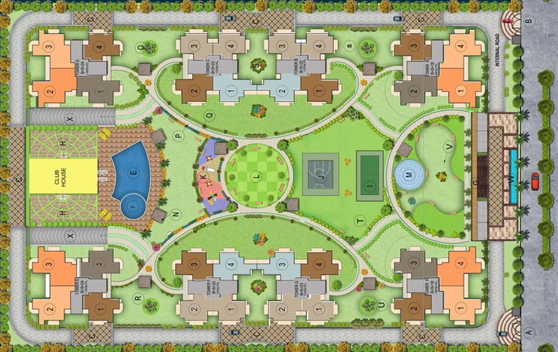 Master Plan of Spring Elmas in Sector 12, Greater Noida - Image 79473