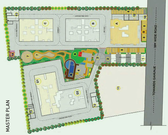Master Plan of Mantra 24 West in Gahunje, Pune - Image 16446
