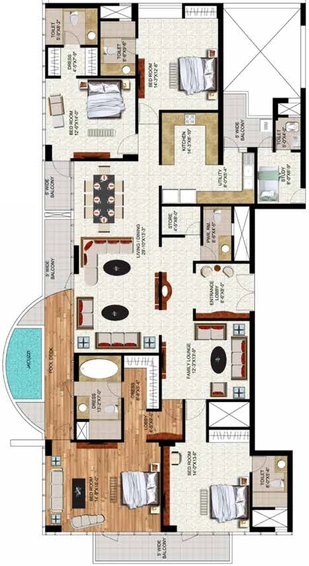 4 BHK Flat in Rudra Uno in Sector 150, Noida - Image 499338