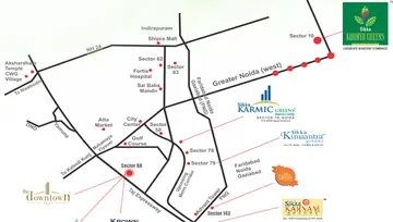 Location of Sikka Kaamya Greens - Image 53915