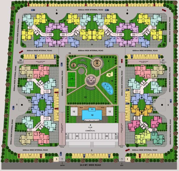 Master Plan of Sikka Kaamya Greens in Sector 10, Greater Noida - Image 53916