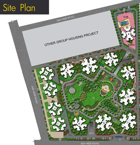 Master Plan of RG Luxury Homes in Sector 16 B, Greater Noida - Image 92594