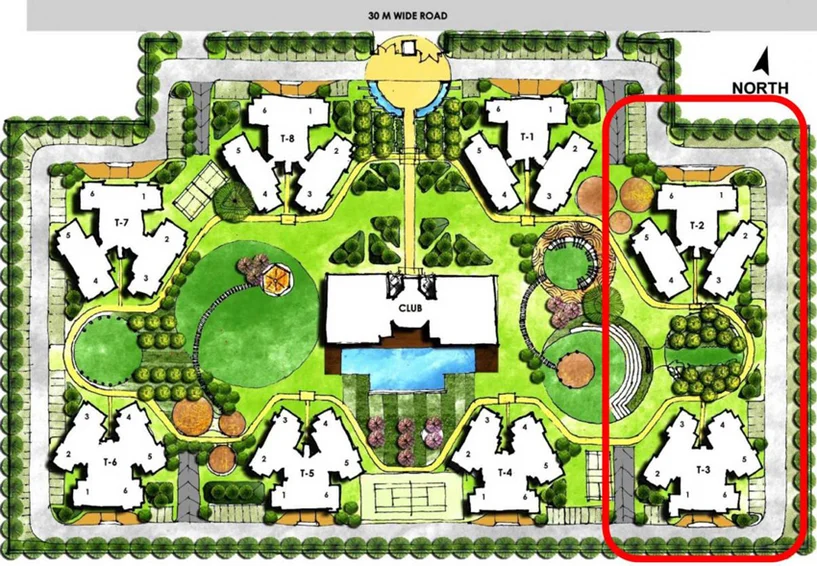 Master Plan of ATS The Hedges in Sector 62, Noida - Image 1663