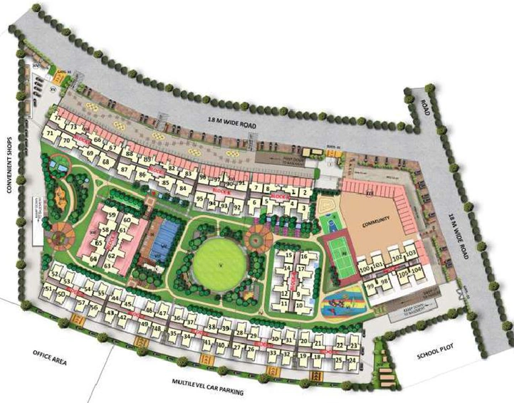 Master Plan of Gaur City 7th Avenue in Sector 16 C, Greater Noida - Image 83188