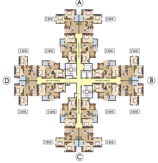 Floor Plan of Jaypee Naturvue in Yamuna Expressway, Greater Noida - Image 54055