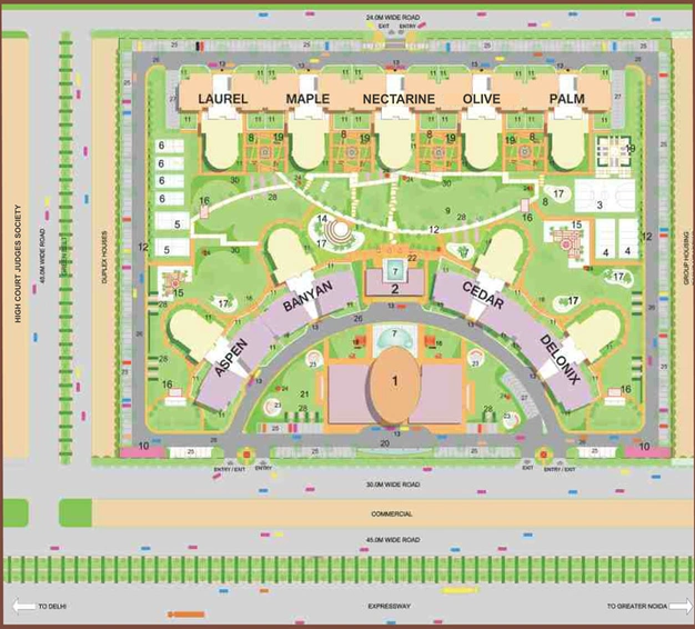 Master Plan of Laureate Parx in Sector 108, Noida - Image 50557