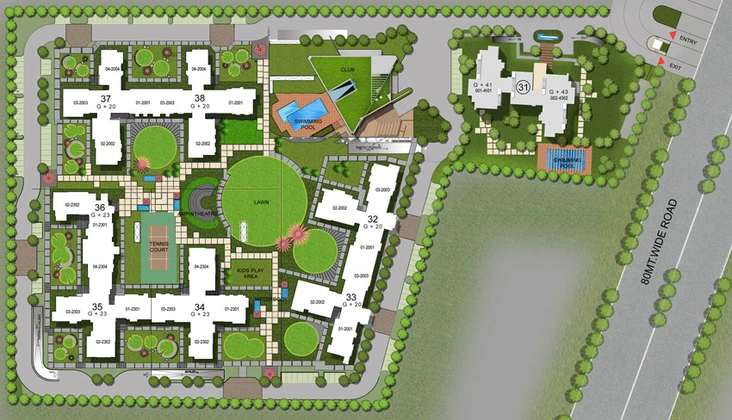 Master Plan of Lotus Boulevard Espacia in Sector 100, Noida - Image 1692