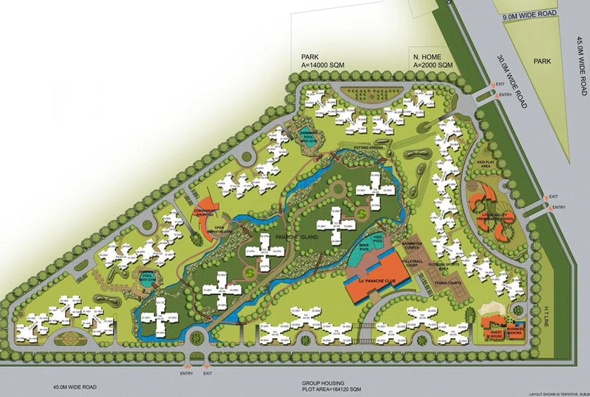 Master Plan of 3C Lotus Panache in Sector 110, Noida - Image 50624
