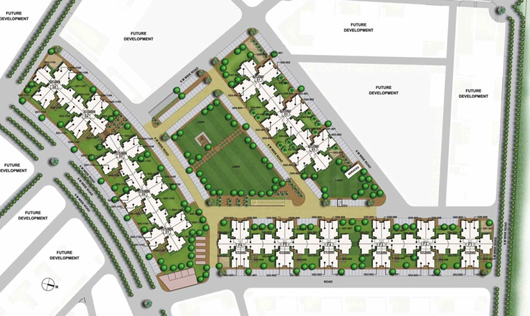 Master Plan of Unitech Unihomes 2 in Sector 117, Noida - Image 1729
