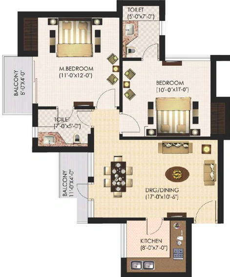 2 BHK Flat in Urbtech Xaviers in Sector 168, Noida - Image 273817