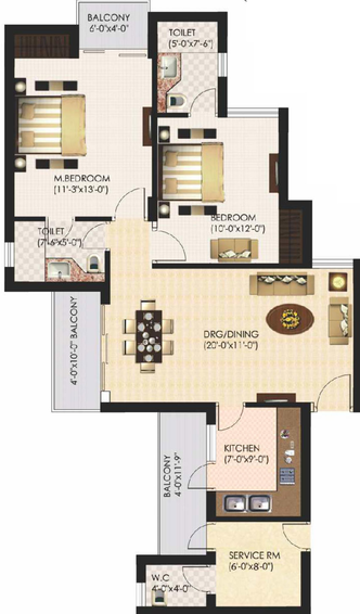 2 BHK Flat in Urbtech Xaviers in Sector 168, Noida - Image 273818
