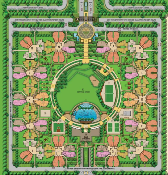 Master Plan of Prateek Laurel in Sector 120, Noida - Image 63200