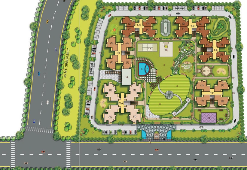 Master Plan of Civitech Stadia in Sector 79, Noida - Image 57052