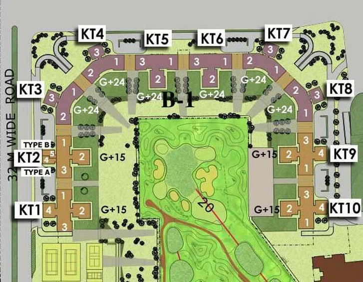 Master Plan of Jaypee Kalypso Court in Sector 128, Noida - Image 50934