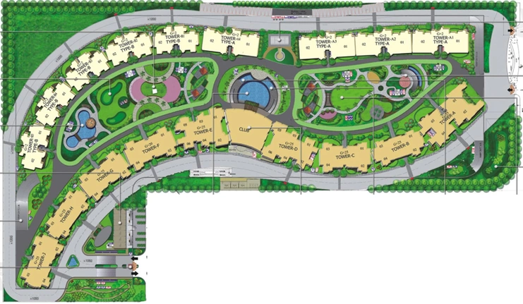 Master Plan of Amrapali Titanium in Sector 119, Noida - Image 51011