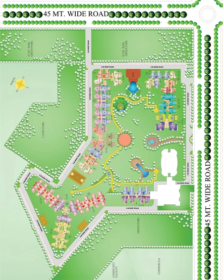 Master Plan of Ajnara Grand Heritage in Sector 74, Noida - Image 51055