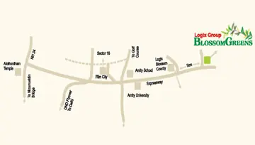 Location of Logix Blossom Greens - Image 51073