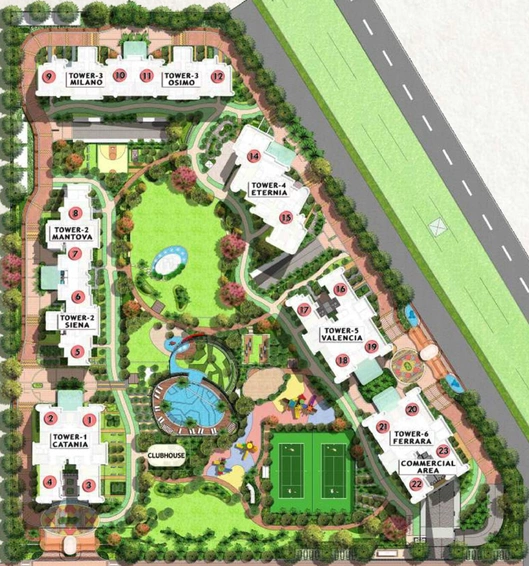 Master Plan of Mahagun Mezzaria in Sector 78, Noida - Image 57072
