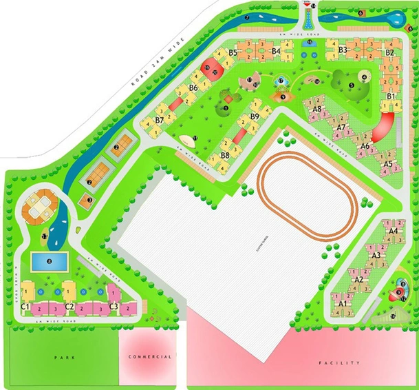 Master Plan of Aims Gardenia Glory in Sector 46, Noida - Image 51149