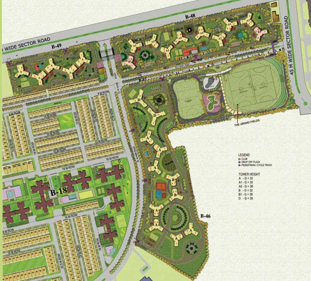 Master Plan of Jaypee Garden Isles in Sector 133, Noida - Image 51155
