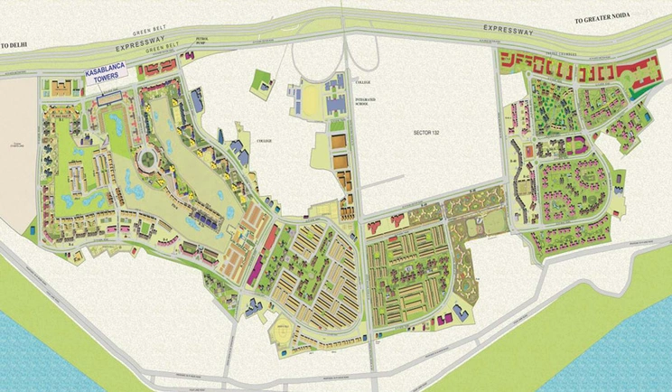 Master Plan of Jaypee Kasablanca Towers in Sector 128, Noida - Image 51165