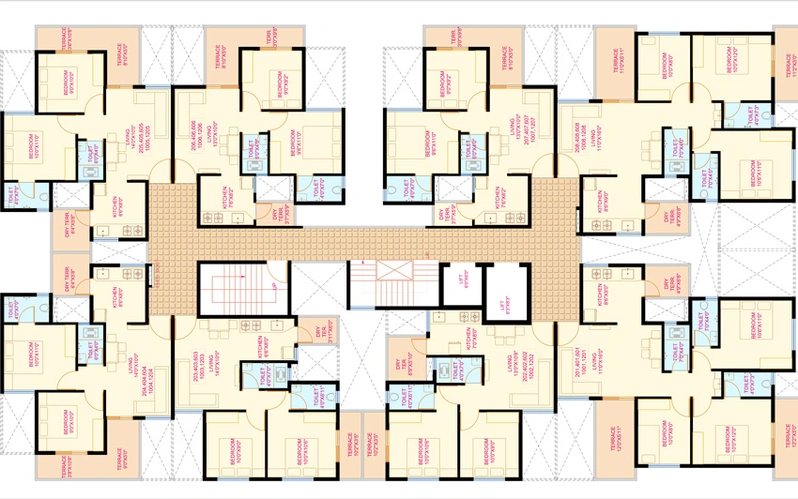 Floor Plan of Nexus Nirvana Beyond in Kiwale, Pune - Image 17157