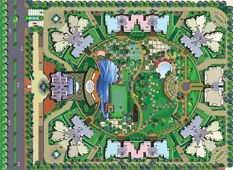 Master Plan of Sunworld Arista in Sector 168, Noida - Image 51334
