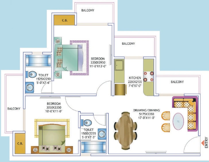 2 BHK Flat in Maxblis White House in Sector 75, Noida - Image 274822