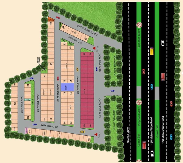 Master Plan of Siddhi Metro Villas in Sector 4, Noida - Image 1709