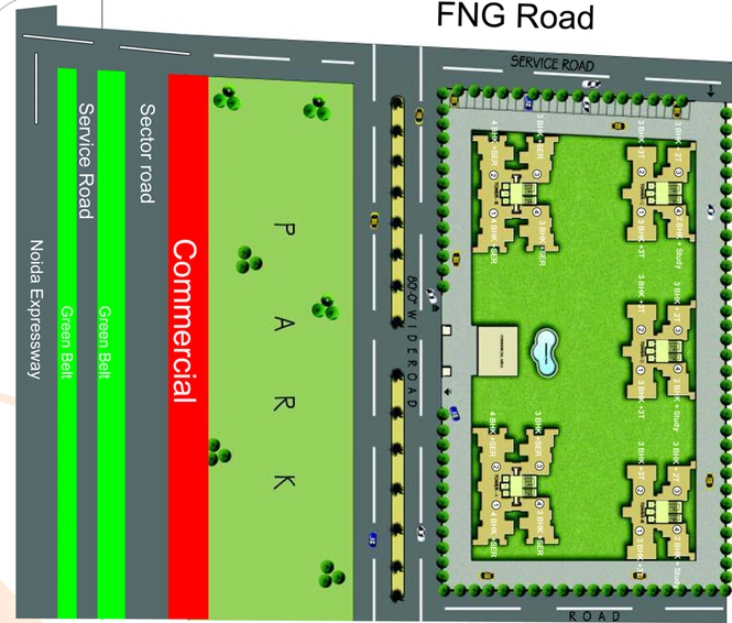 Master Plan of Rani Aakriti Shantiniketan in Sector 143, Noida - Image 51466