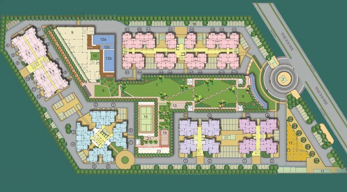 Master Plan of Assotech Windsor Court in Sector 78, Noida - Image 1784