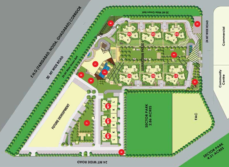 Master Plan of Eldeco Aamantran in Sector 119, Noida - Image 1790
