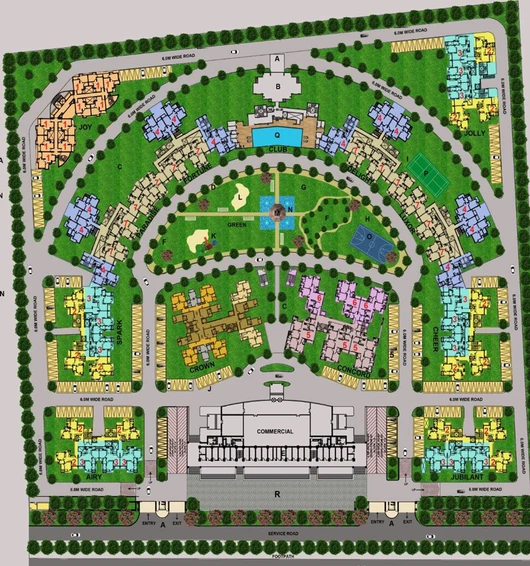 Master Plan of Sikka Kaamna Greens in Sector 143, Noida - Image 57084