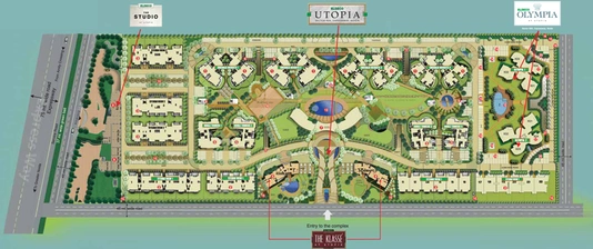 Master Plan of Eldeco Olympia - Utopia in Sector 93, Noida - Image 57096