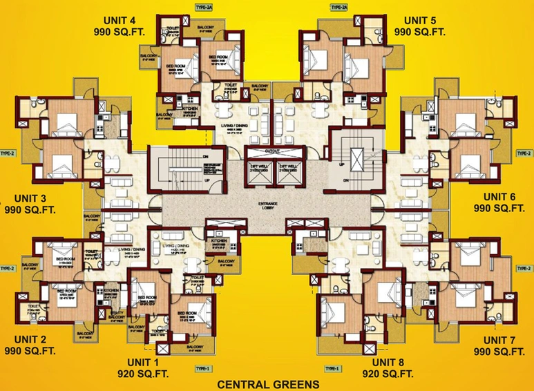 Floor Plan of Logix Blossom Zest in Sector 143, Noida - Image 51637