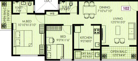 2 BHK Flat in Pashankar Petals in Pimpri Chinchwad, Pune - Image 453561