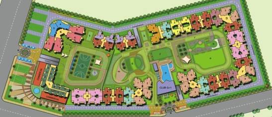 Master Plan of Ajnara Daffodil in Sector 137, Noida - Image 51659