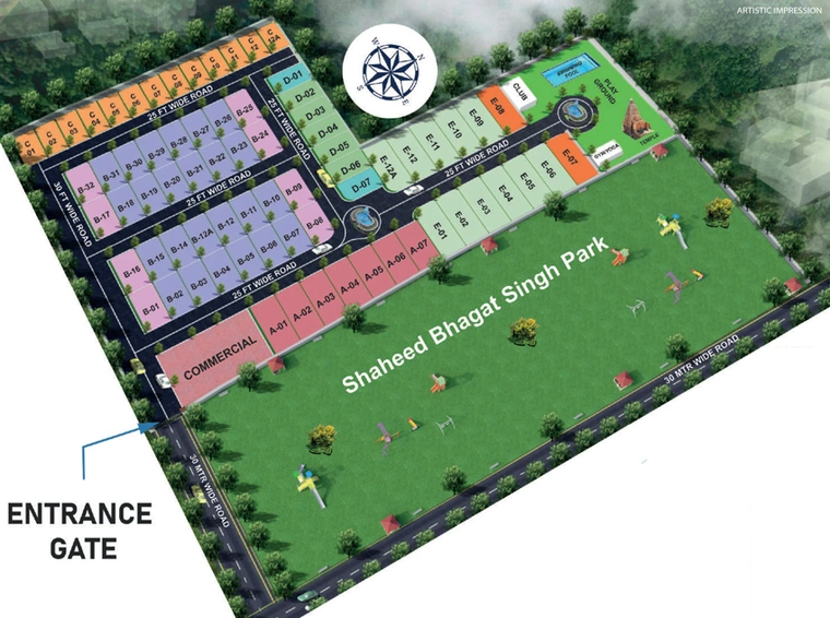 Master Plan of Escon Villa in Sector 150, Noida - Image 57535