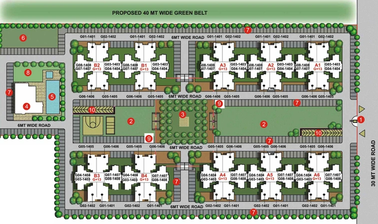 Master Plan of Unitech Unihomes 3 in Sector 113, Noida - Image 1804