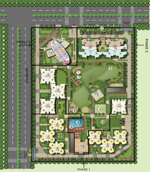 Master Plan of Nimbus The Golden Palm in Sector 168, Noida - Image 57111