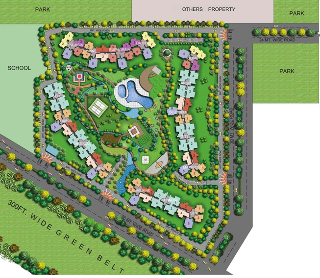 Master Plan of Paramount Floraville in Sector 137, Noida - Image 63244