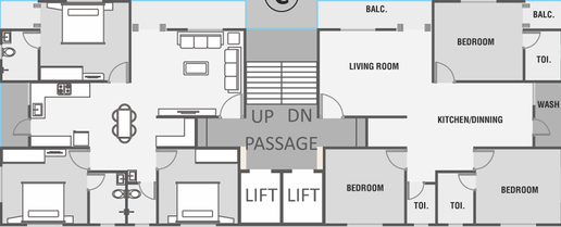 Floor Plan of Anjani Solaris Plus in Bhayli Road, Vadodara - Image 43963